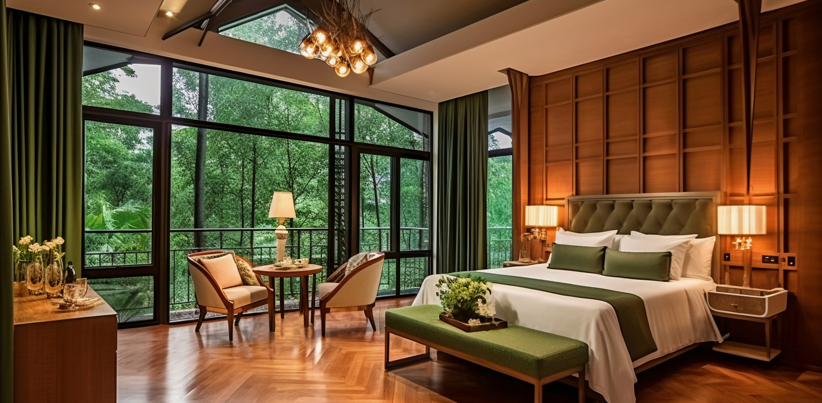 Luxury hotel room